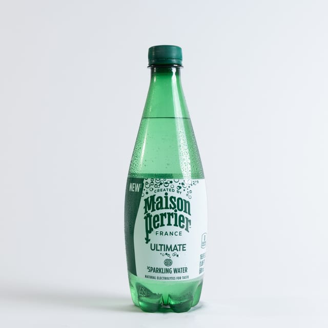 Perrier Mineral Water.