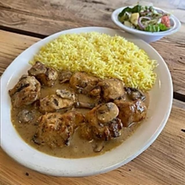 Mushroom Chicken Platter.